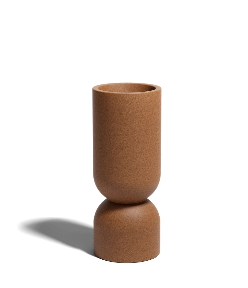 Nowoczesna donica ogrodowa stalowa rdza